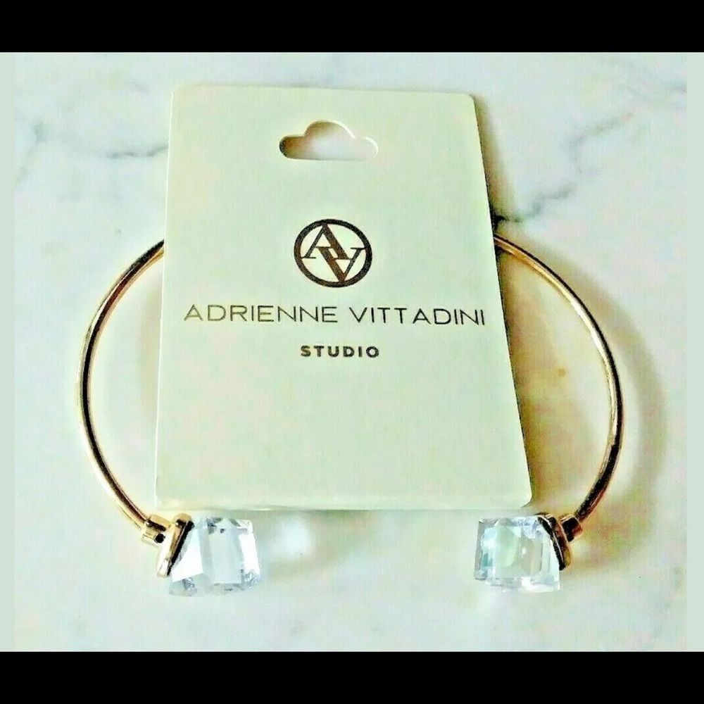 New Adrienne Vittadini Faceted Gem Cuff Bracelet 59$